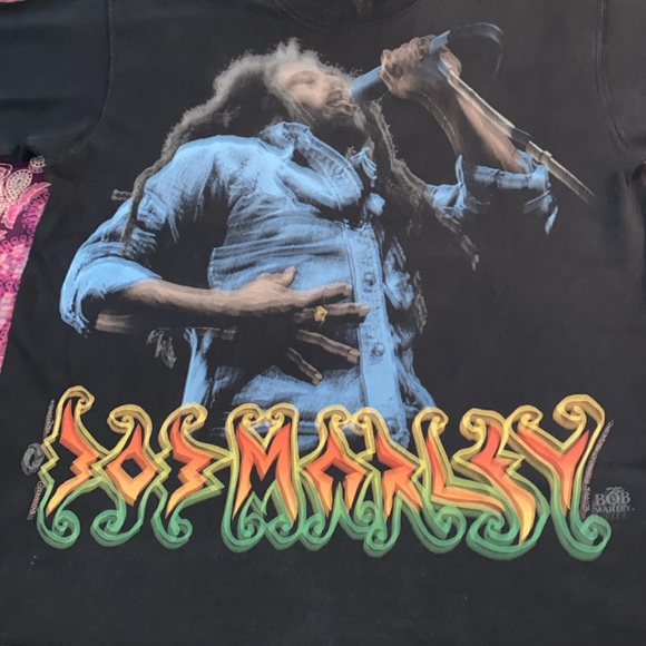 Rare 1995 Bob Marley x Liquid Blue.No tag.L.                    21 1/2 x 28 1/2 - Picture 6 of 15